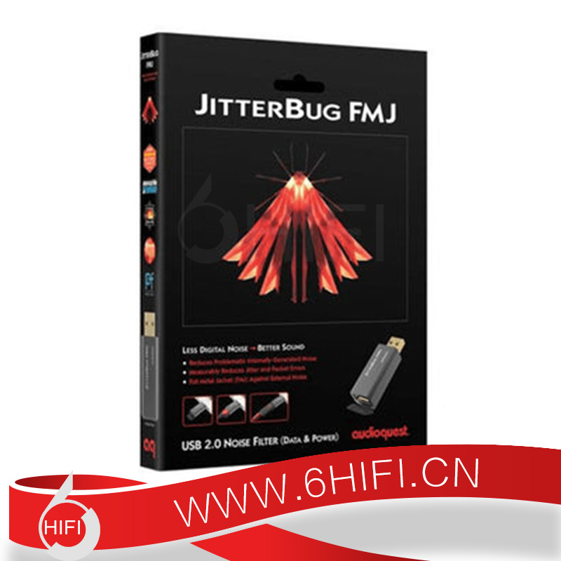 AQ 线圣 AudioQuest JitterBug FMJ USB 2.0 噪音过滤器【全新行货】