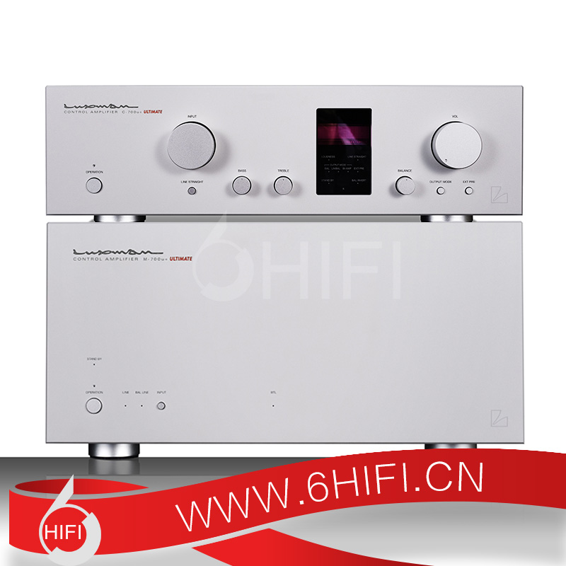 日本 Luxman力仕 C-700u+ 前级 M-700u+ 立体声后级功放【全新行货】
