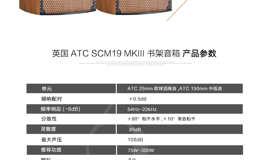 英国 ATC SCM19 MKIII,英国 ATC书架箱,英国 ATC音箱,音响发烧站,hifi论坛,hifi音响