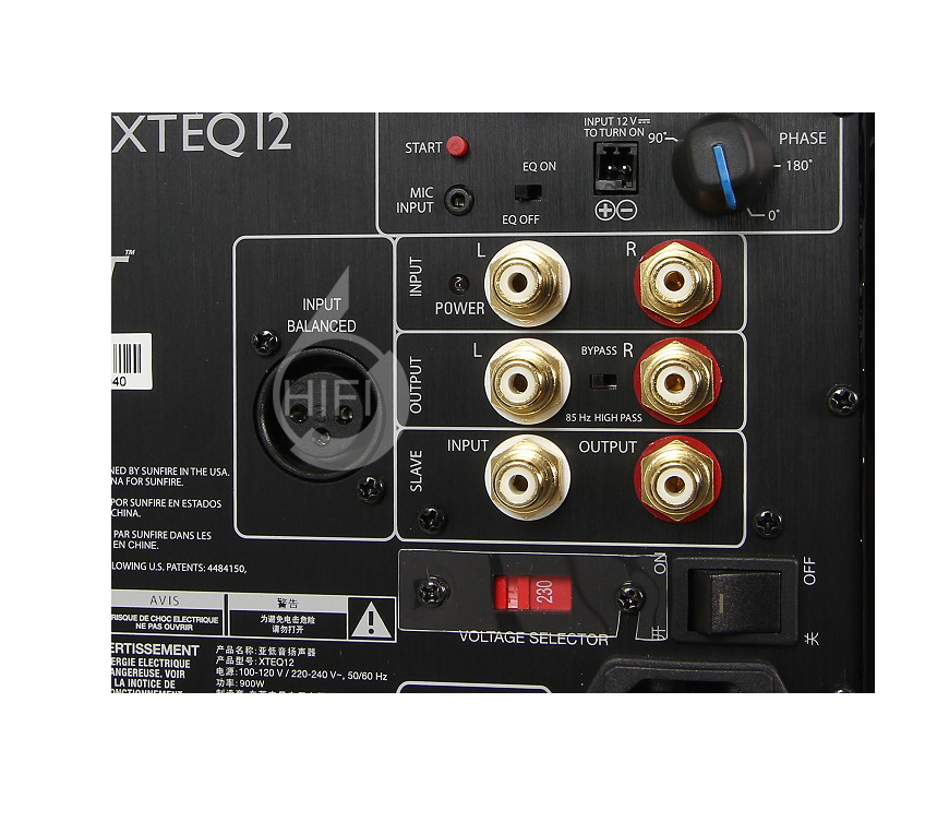 骄阳 XTEQ 12,Sunfire XTEQ 12,骄阳有源低音炮