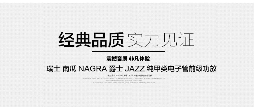 瑞士南瓜Nagra 爵士JAZZ 纯甲类电子管前级,瑞士南瓜Nagra VPA845 纯甲类电子管单声道后级