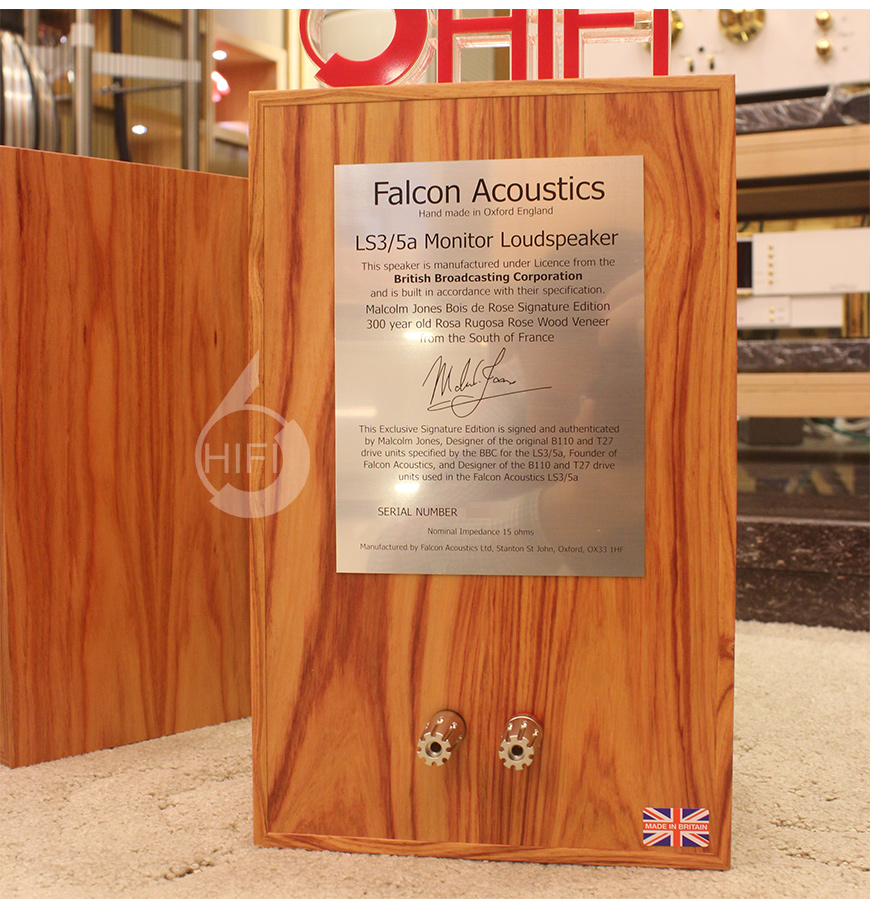 Falcon Acoustics LS3/5a,英国隼Falcon Acoustics LS3/5a 玫瑰木皮 15欧限量签名版监听音箱,英国隼Falcon Acoustics HIFI音箱