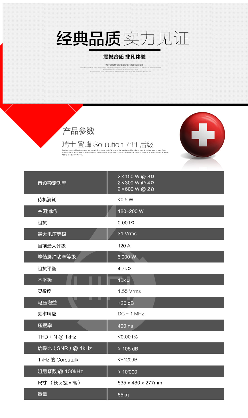 Soulution 711,瑞士登峰Soulution 711 立体声后级,瑞士登峰Soulution HIFI功放