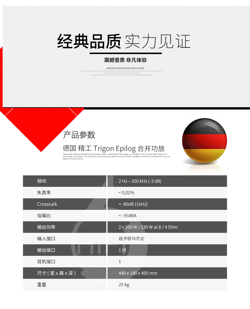 Trigon Epilog,德国精工Trigon Epilog 合并机,德国精工Trigon HIFI功放