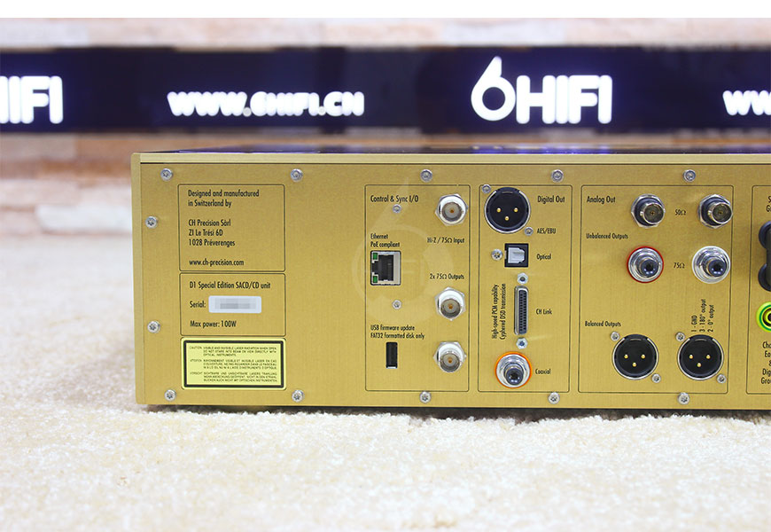 CH Precision D1 Special Edition,CH D1SE 黄金限量版 SACD播放器