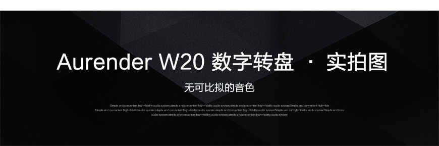 Aurender W20 数字转盘,Aurender W20 数播,Aurender 数字音乐播放器