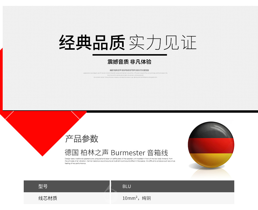 柏林之声BLU 音箱线,Burmester BLU 喇叭线