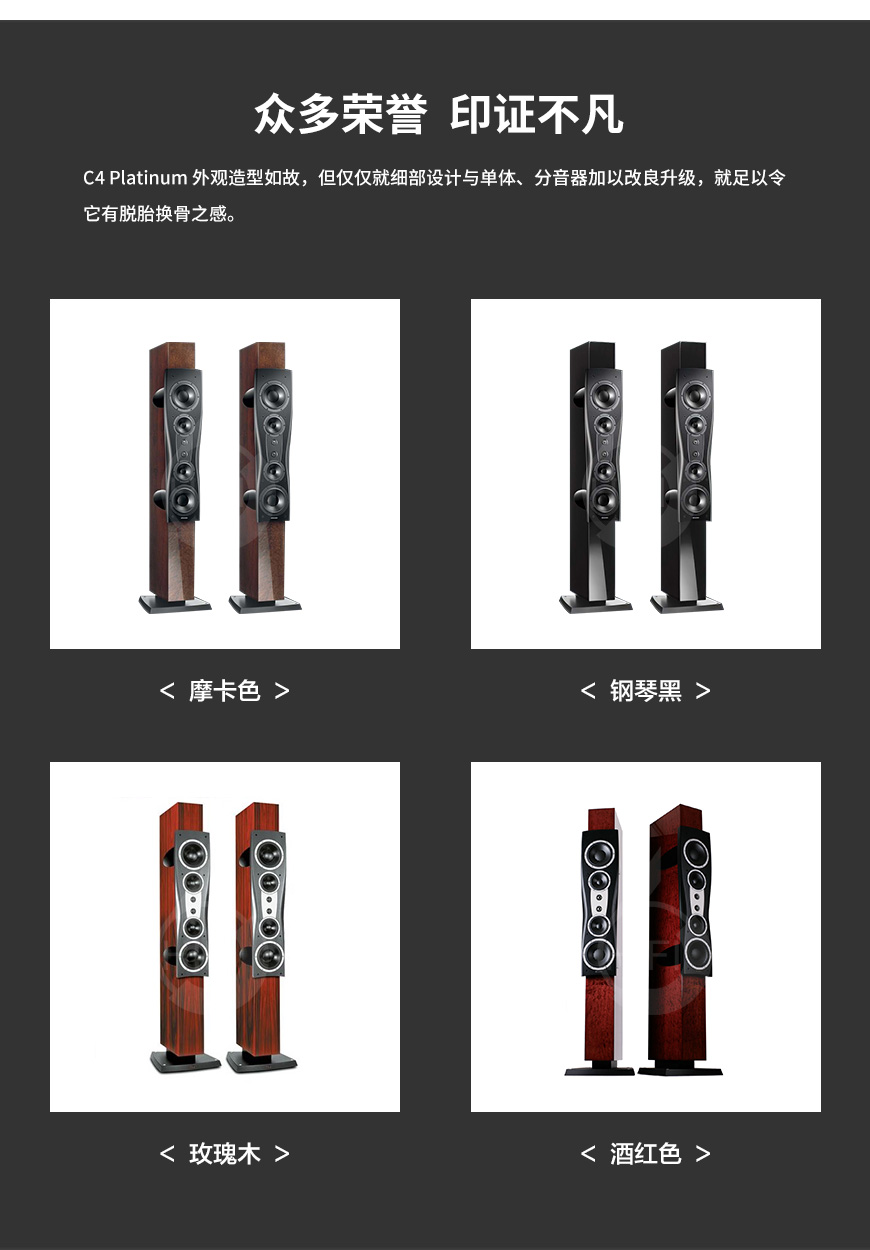Dynaudio Confidence C4 Platinum,丹拿信心C4铂金版落地箱,丹拿Dynaudio 音箱