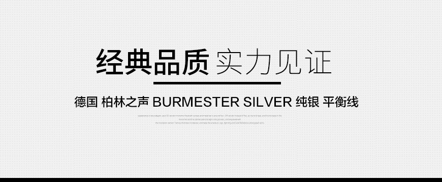 柏林之声Burmester SILVER,柏林之声Burmester信号线