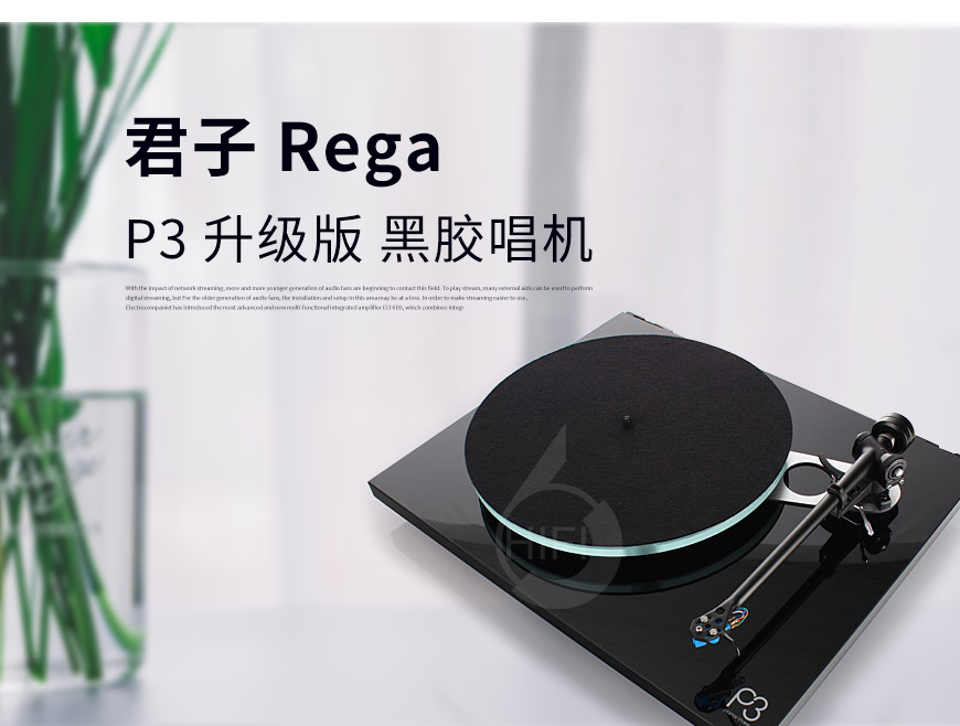 君子P3黑胶唱盘,Rega P3,君子唱机