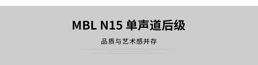 MBL N15单声道后级,德国MBL功放