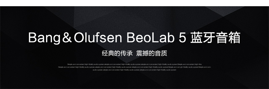 丹麦B&O 5,Bang&Olufsen 5,蓝牙音箱,有源音箱