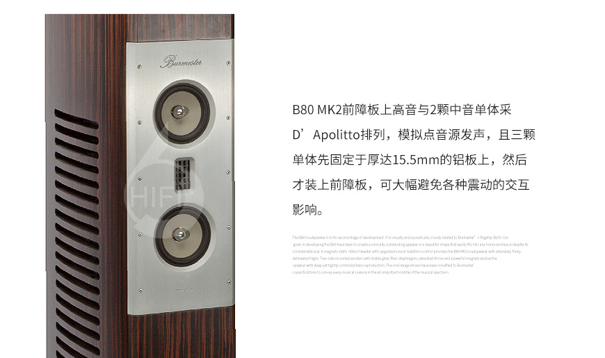 柏林之声B80 MKII,Burmester B80 MK2,柏林之声音箱