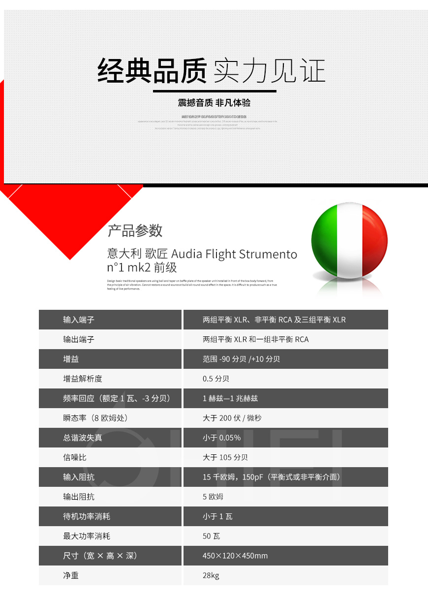 Audia Flight Strumento n°1 mk2,歌匠一号前级,歌匠功放