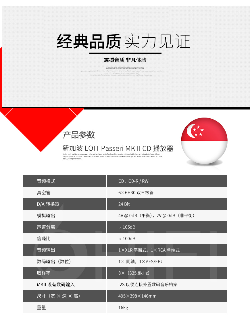 LOIT Passeri MK II CD,LOIT CD播放器,电子管CD机