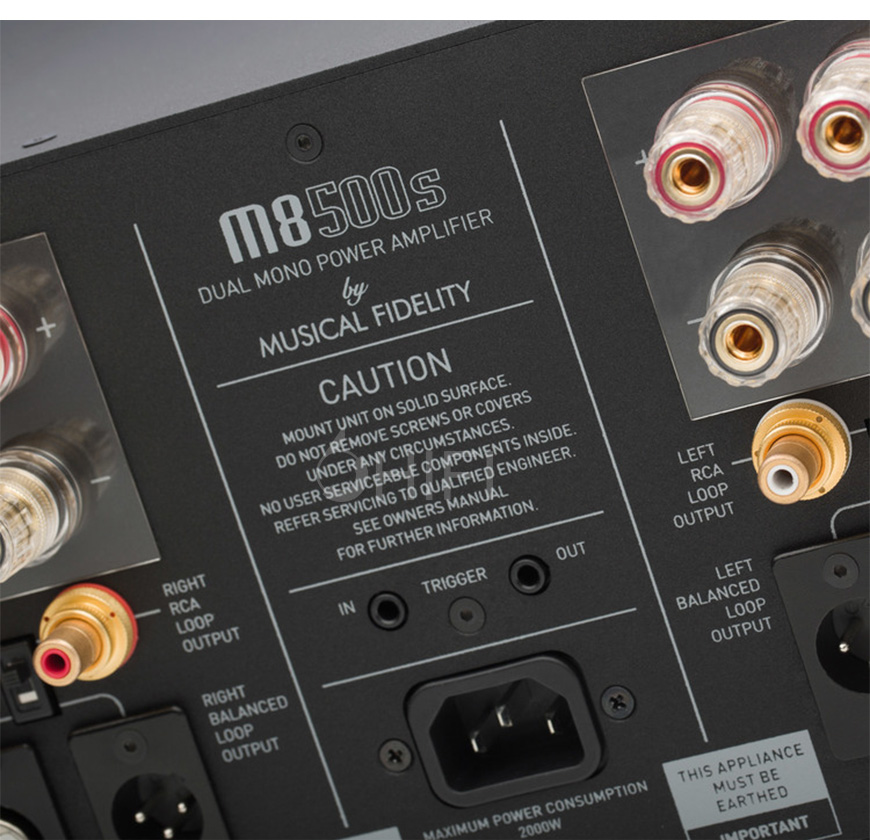 音乐传真 M8 500S,Musical Fidelity M8 500S,音乐传真后级,音乐传真功放
