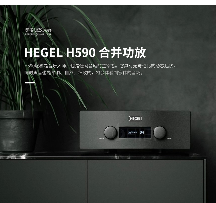 HEGEL H590 合并功放,音响哲学 H590 合并功放