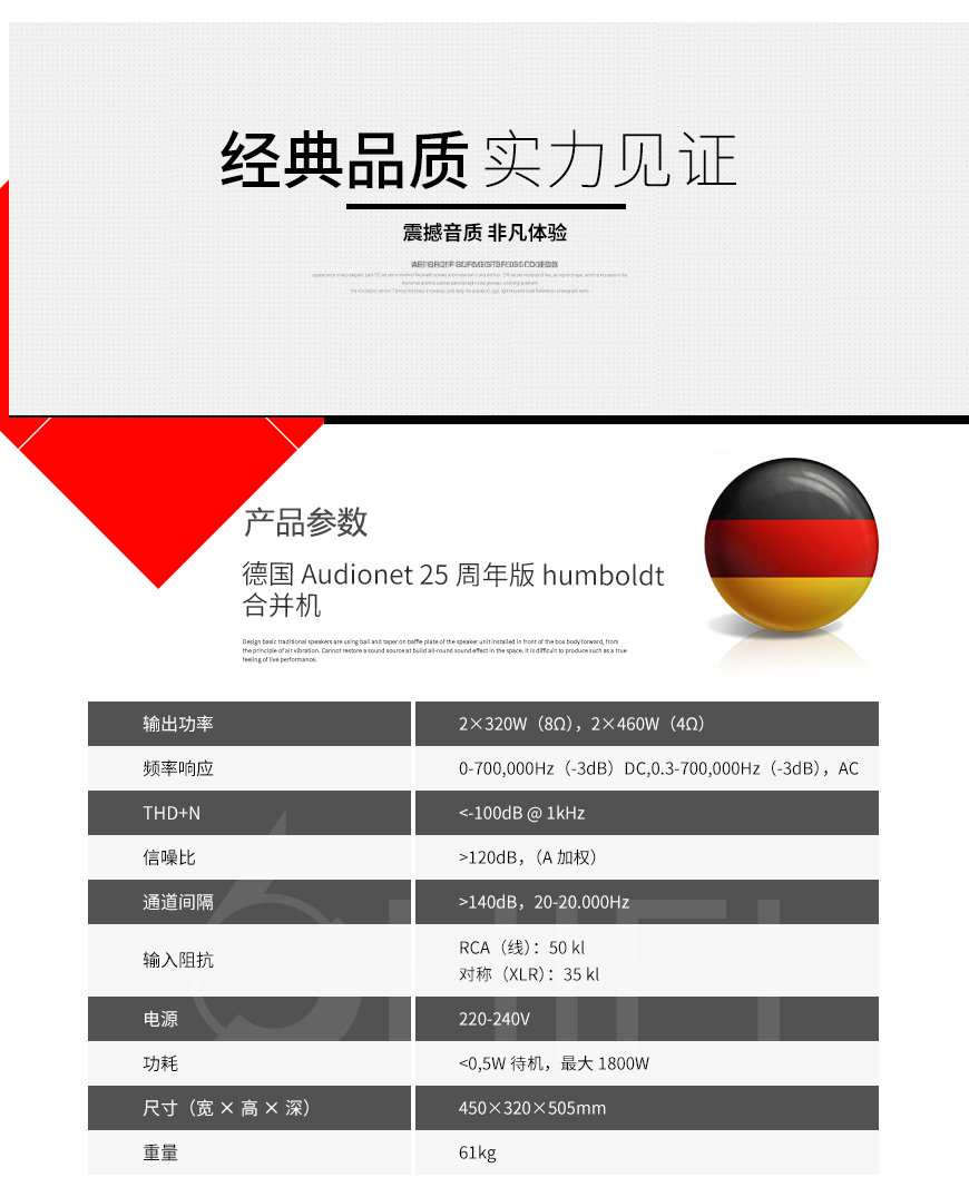 德国 Audionet 25周年版 HUMBOLDT 合并机,Audionet 25周年版 合并机,德国 Audionet HUMBOLDT,德国 Audionet