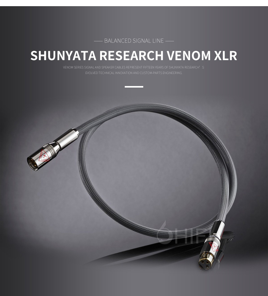 美国 蛇皇 Shunyata Research VENOM XLR 平衡信号线,蛇皇 VENOM XLR 平衡信号线,美国 Shunyata Research VENOM XLR,美国 蛇皇