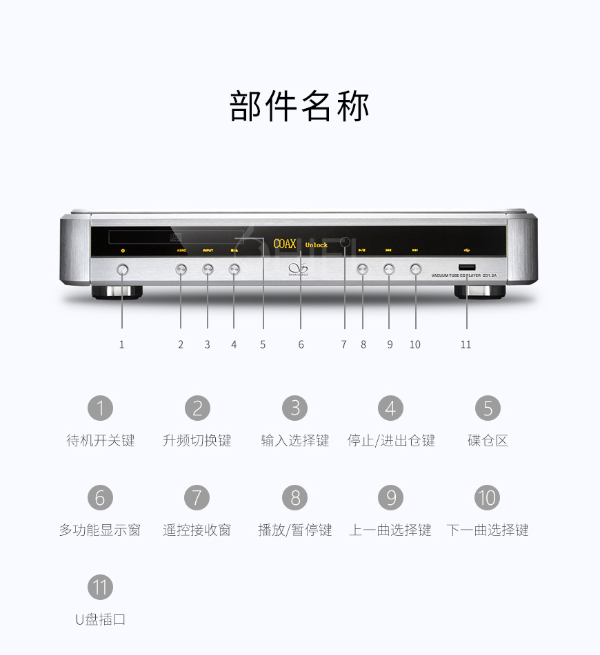 中国 山灵 SHANLING CD1.2A 电子管CD机,山灵 CD1.2A 电子管CD机,中国 SHANLING CD1.2A,中国 山灵