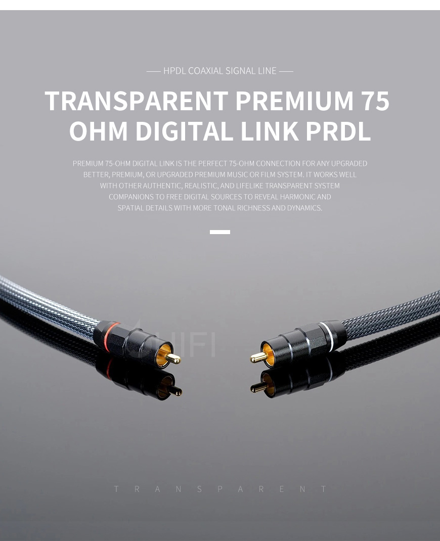 美国 Transparent 天仙配 Premium 75 Ohm Digital Link PRDL 同轴信号线 数码线