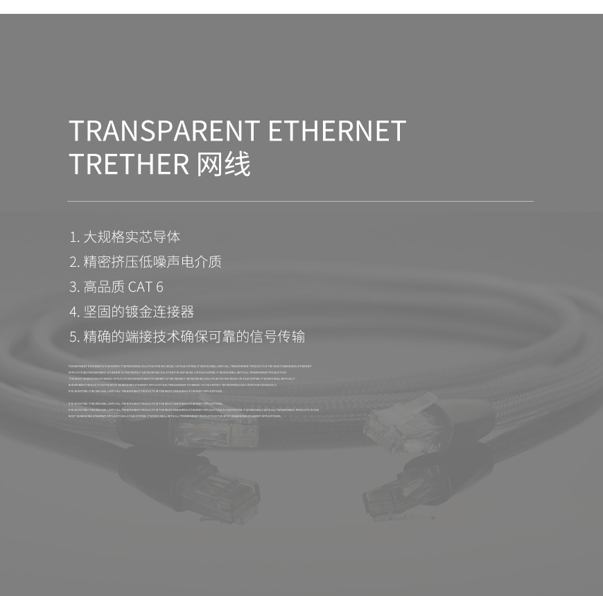 美国 天仙配 Transparent Ethernet TRETHER 网线