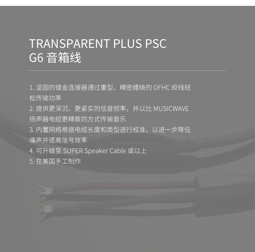 美国,天仙配,Transparent,美国Transparent,Transparent天仙配,PLUS PSC,PLUS PSC,PLUS,PSC,G6音箱线,G6,音箱线