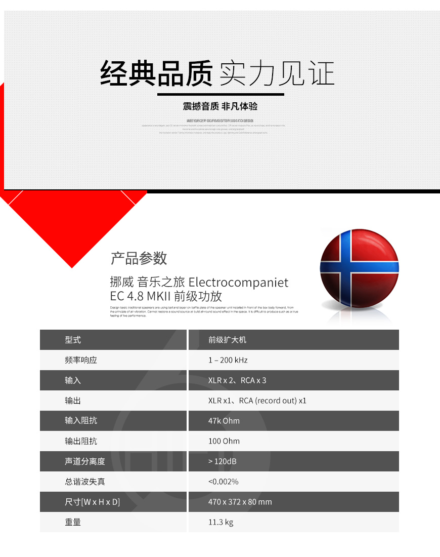 挪威,音乐之旅Electrocom paniet,音乐之旅,Electrocompaniet,EC 4.8 MKII,前级功放,前级,功放