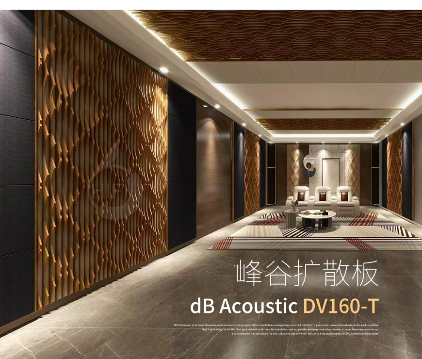 dB Acoustic分贝声学,dB Acoustic,分贝声学,DV160-T,峰谷扩散板,扩散板