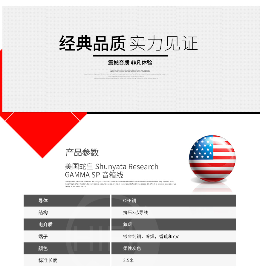 美国蛇皇,Shunyata Research,GAMMA,SP音箱线