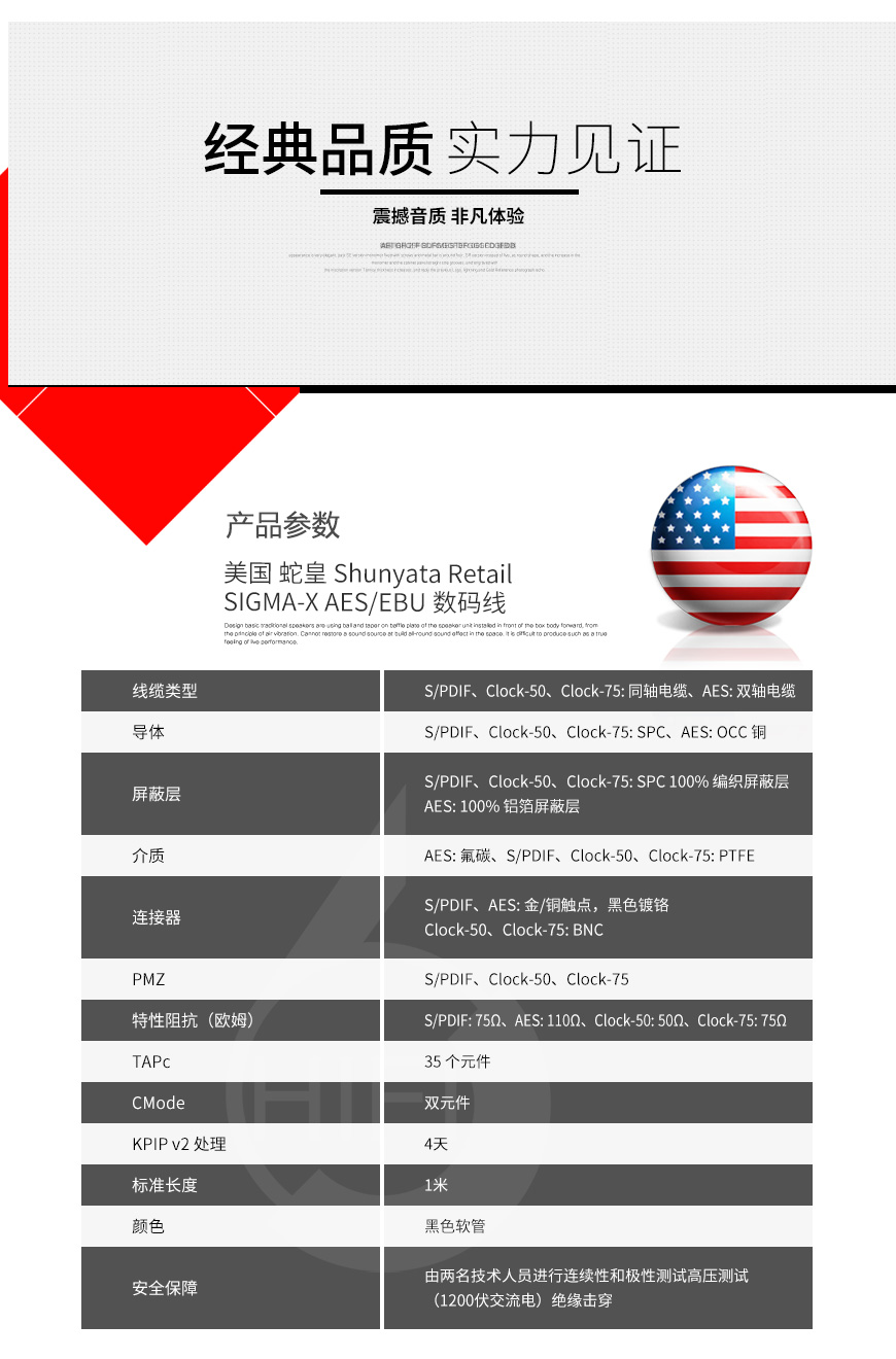 美国 蛇皇,Shunyata SIGMA-X,线材