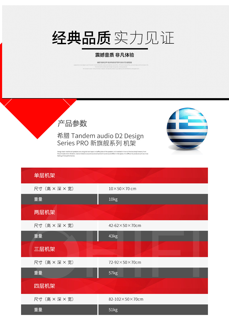Tandem audio D2 Design Series PRO,Tandem audio 新旗舰系列机架,音响机架
