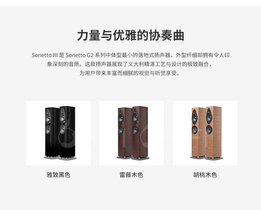 势霸Sonus faber Sonetto III G2 落地箱,Sonus faber Sonetto III G2,意大利 势霸Sonetto III G2,Sonetto III G2
