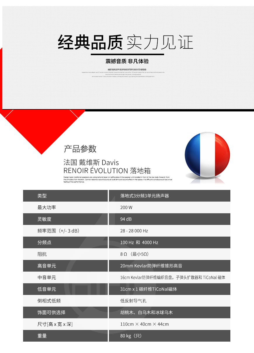 法国,Davis,戴维斯,RENOIR ÉVOLUTION,落地箱